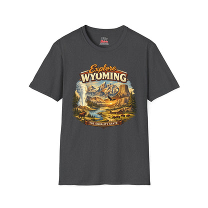 Explore Wyoming Unisex Softstyle T Shirt State Pride Graphic Tee Collections FS03