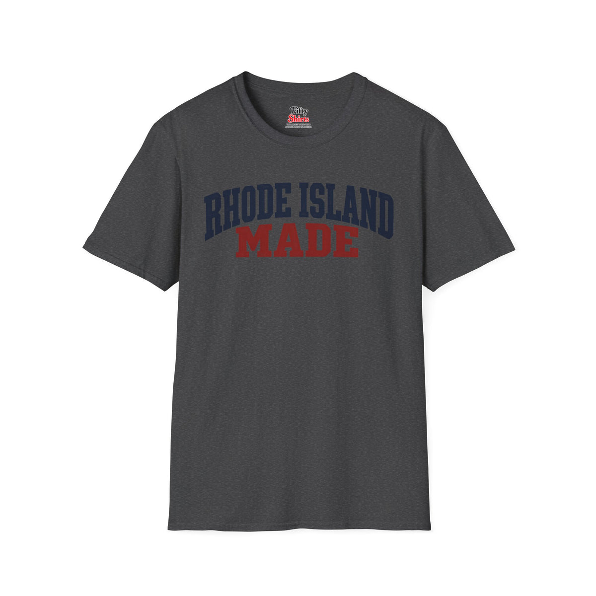 Rhode Island Made Unisex Softstyle T Shirt State Name Graphic Tee