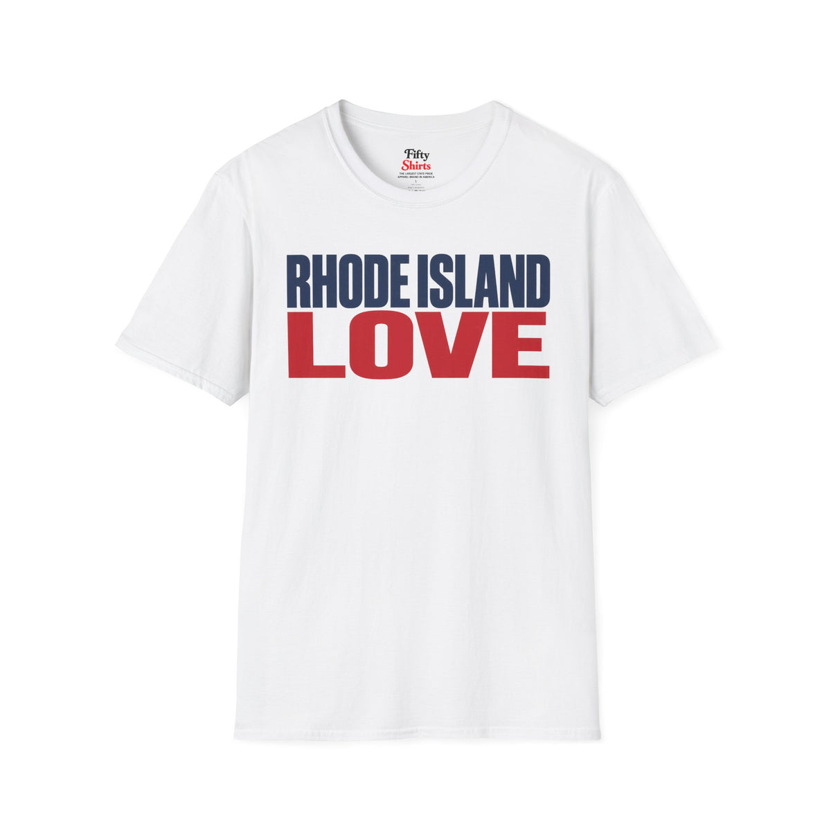 Rhode Island Love Unisex Softstyle T Shirt State Name Graphic Tee
