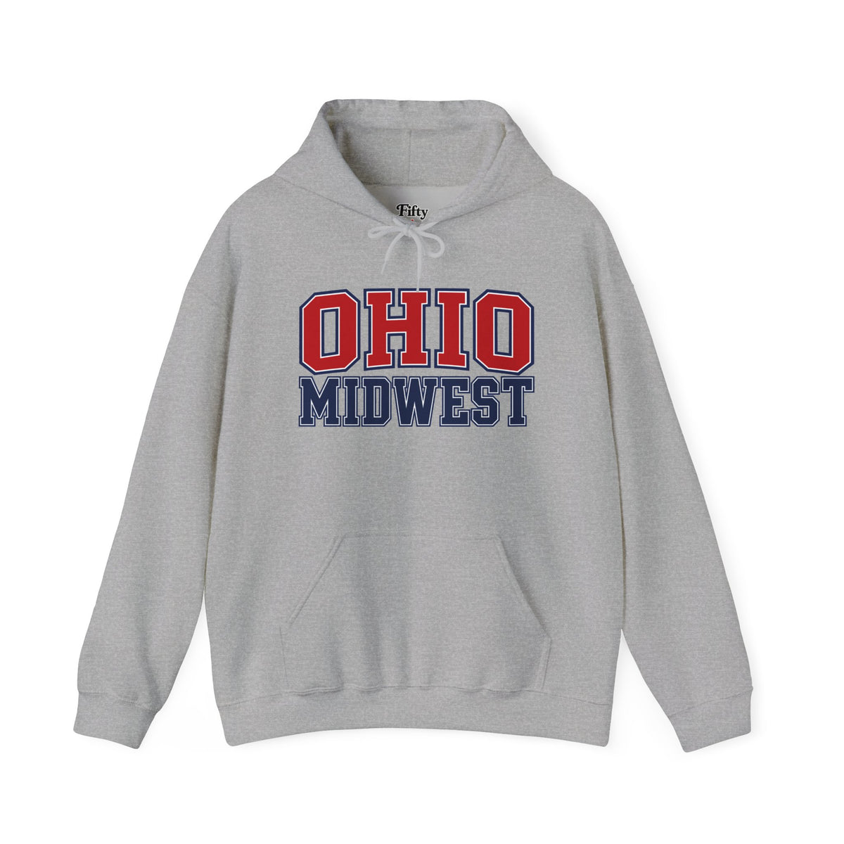 Ohio Midwest Unisex Hoodie State Name Graphic