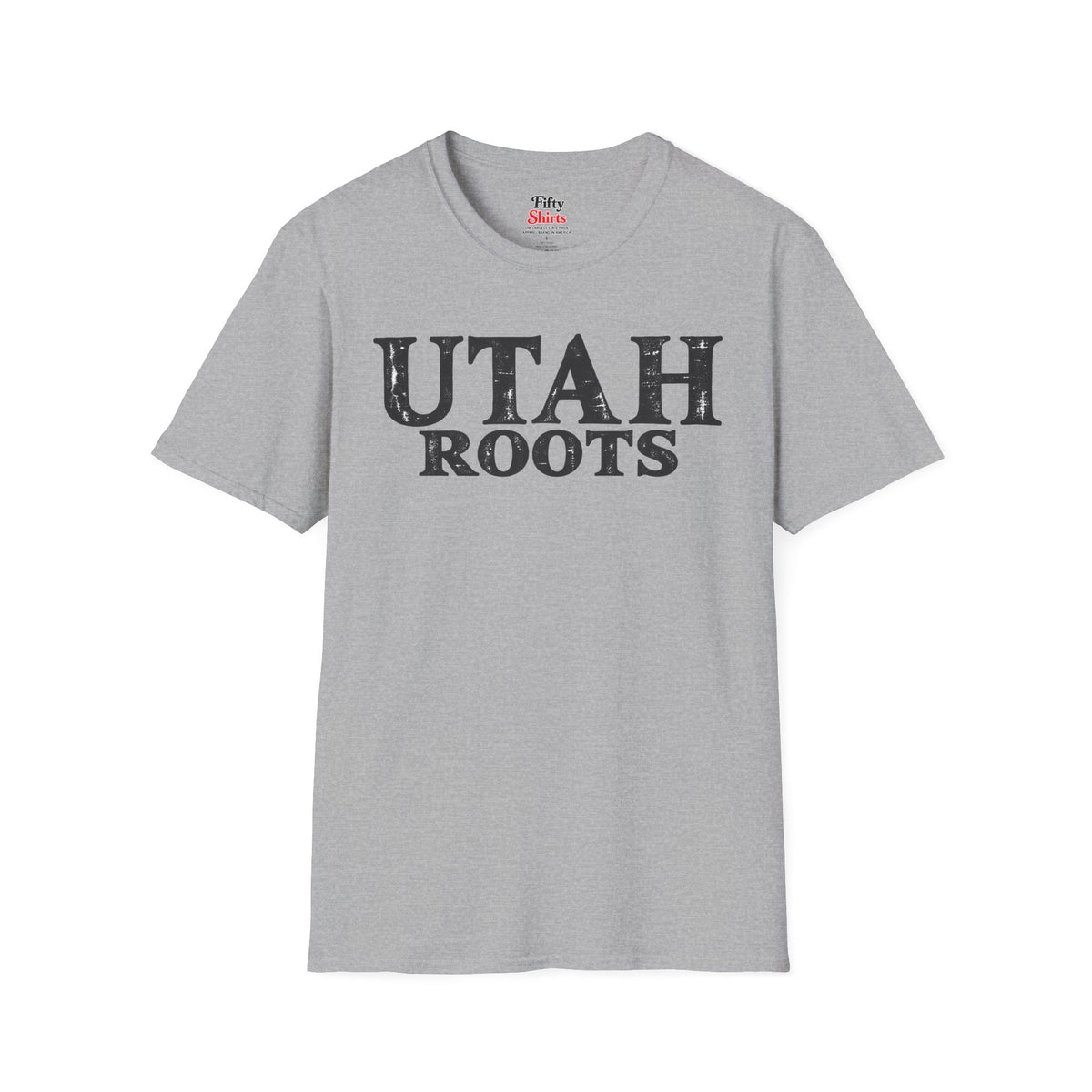 Utah Roots Unisex Softstyle T Shirt State Name Graphic Tee