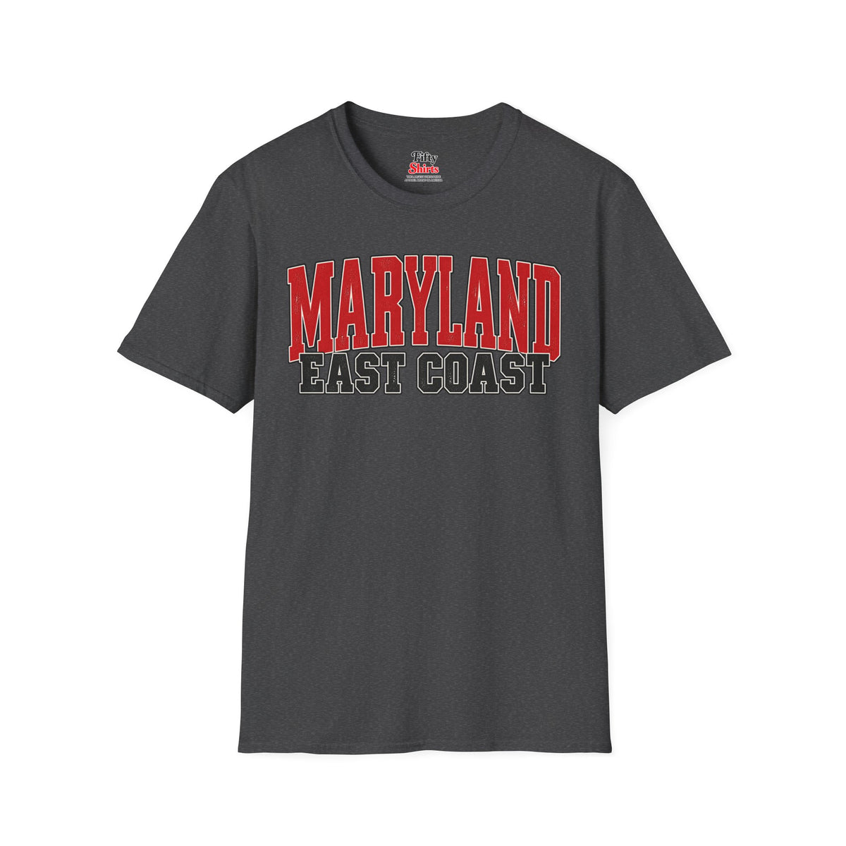 Maryland East Coast Unisex Softstyle T Shirt State Name Graphic Tee