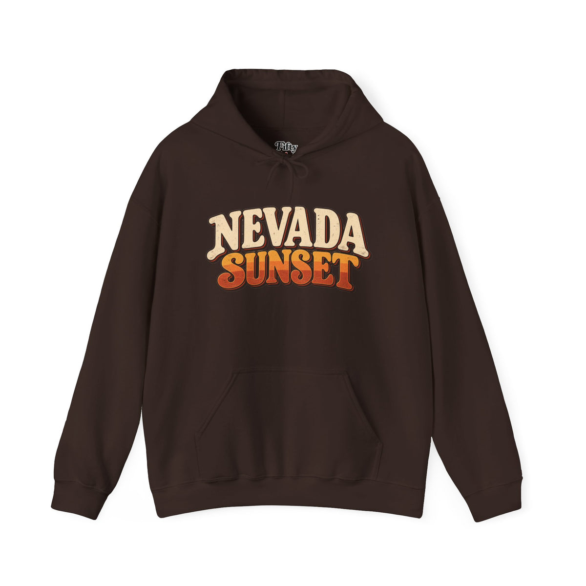 Nevada Sunset Unisex Hoodie State Name Graphic