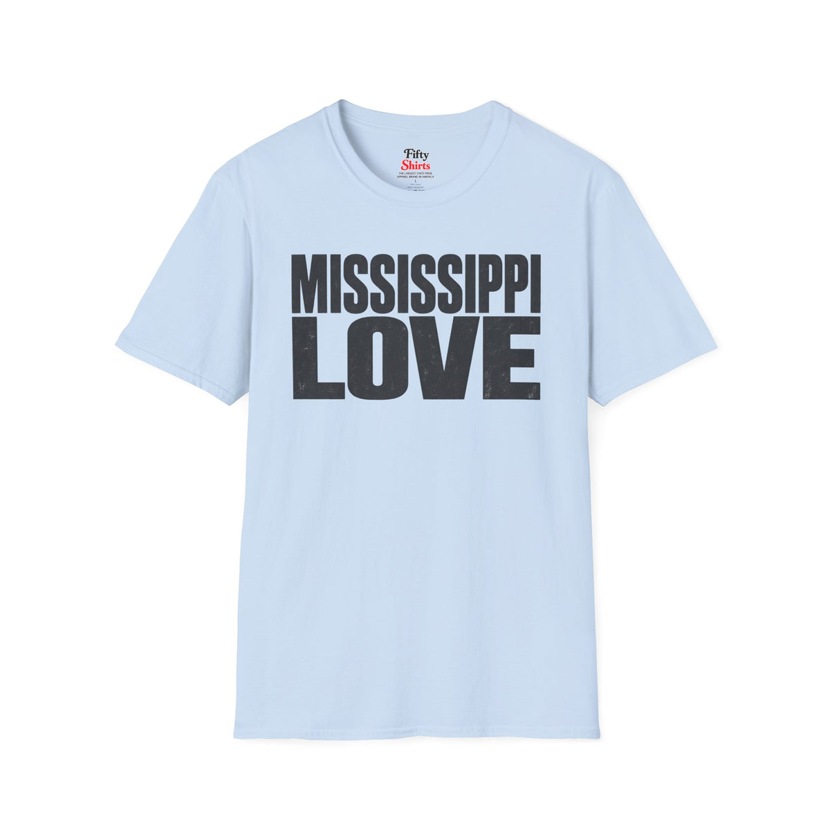 Mississippi Love Unisex Softstyle T Shirt State Name Graphic Tee