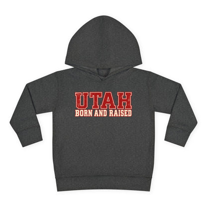 Utah Born and Raised Vintage Athletic Unisex Toddler Pullover Fleece Hoodie