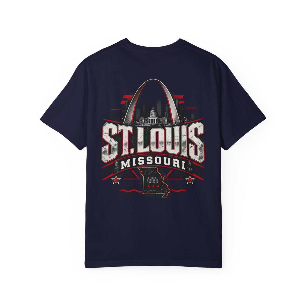 St. Louis Missouri Unisex Comfort Color 1717 Streetwear Graphic Tee