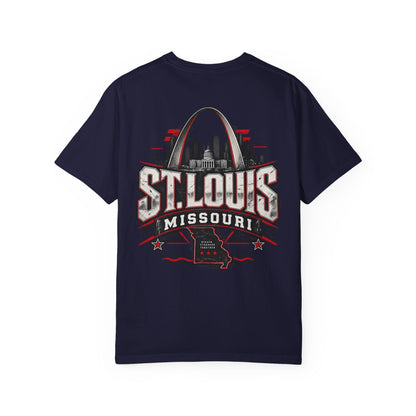 St. Louis Missouri Unisex Comfort Color 1717 Streetwear Graphic Tee