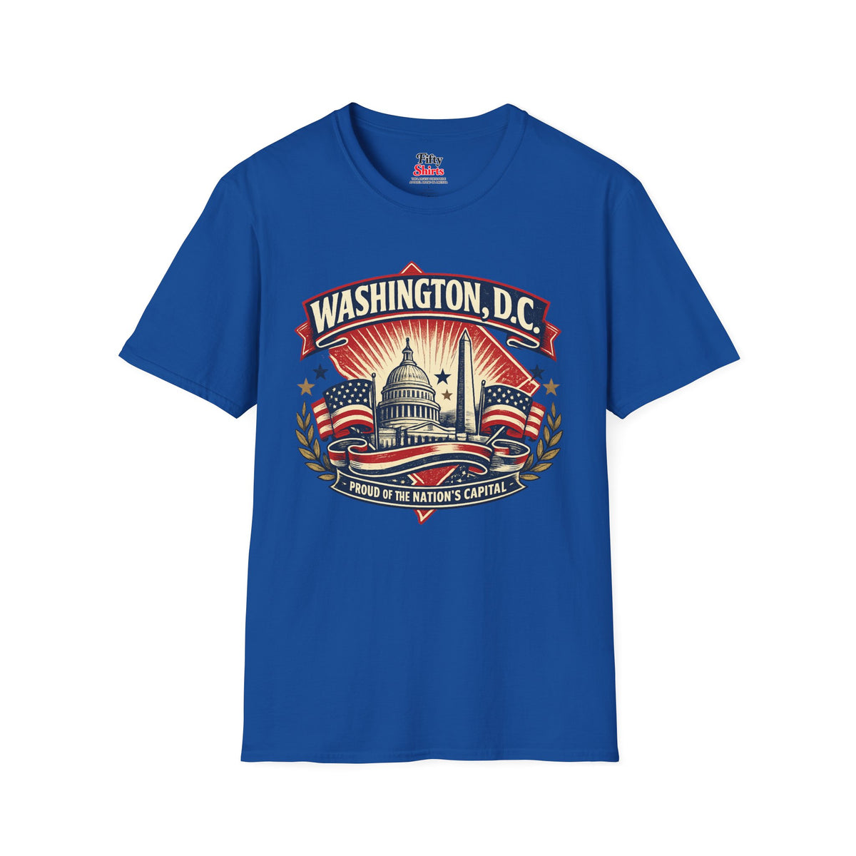 Washington D.C. State Pride Unisex Softstyle T Shirt State Pride Graphic Tee Collections FS03