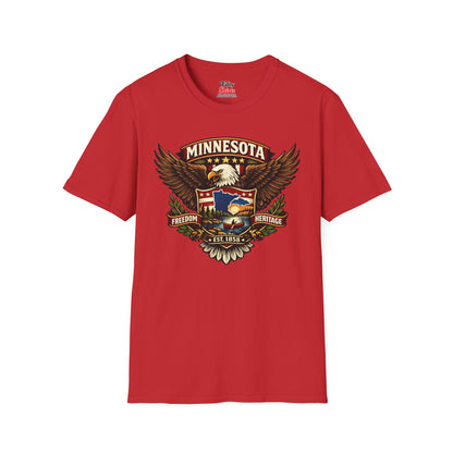 Minnesota Americana Eagle Unisex Softstyle T Shirt State Pride Graphic Tee Collections FS03