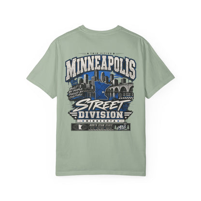 Minnesota Minneapolis Street Division Unisex Comfort Color 1717 Streetwear Graphic Tee