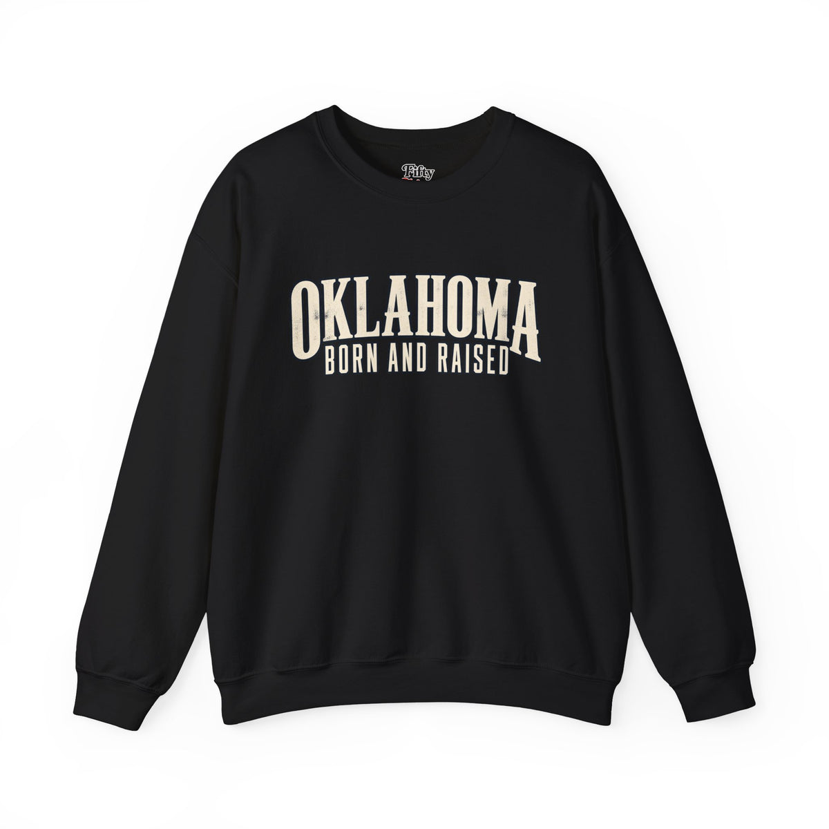 Oklahoma Born and Raised Premium Heritage Unisex Sweatshirt Graphic