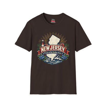 New Jersey State Pride Unisex Softstyle T Shirt State Pride Graphic Tee Collections FS03