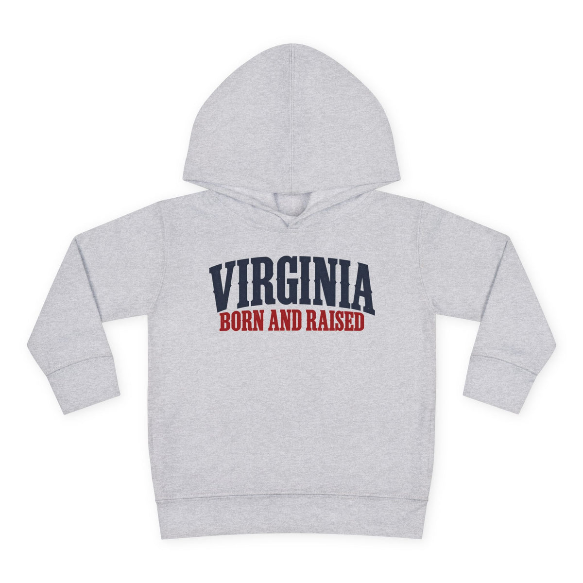 Virginia Born and Raised Premium Heritage Unisex Toddler Pullover Fleece Hoodie