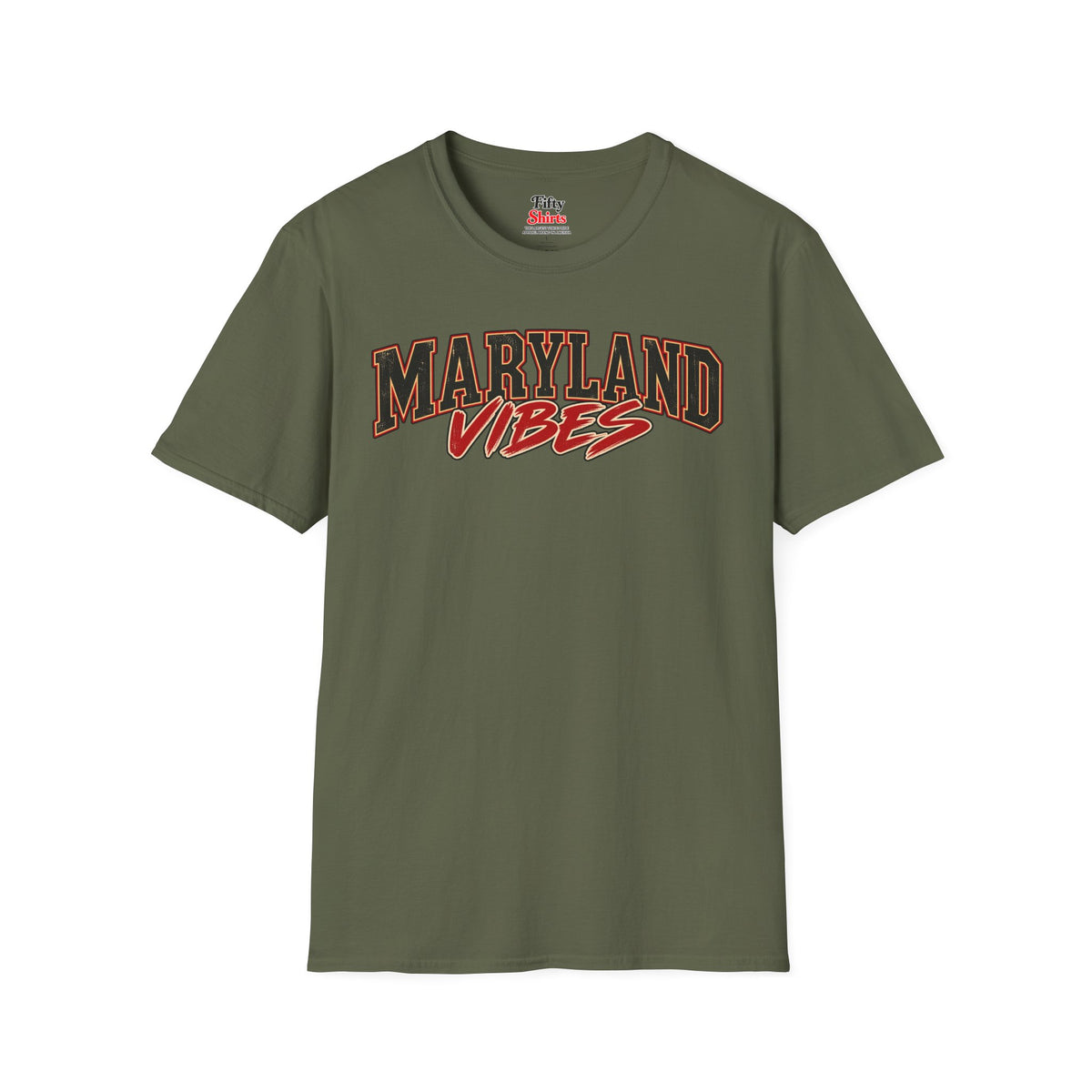Maryland Vibes Unisex Softstyle T Shirt State Name Graphic Tee