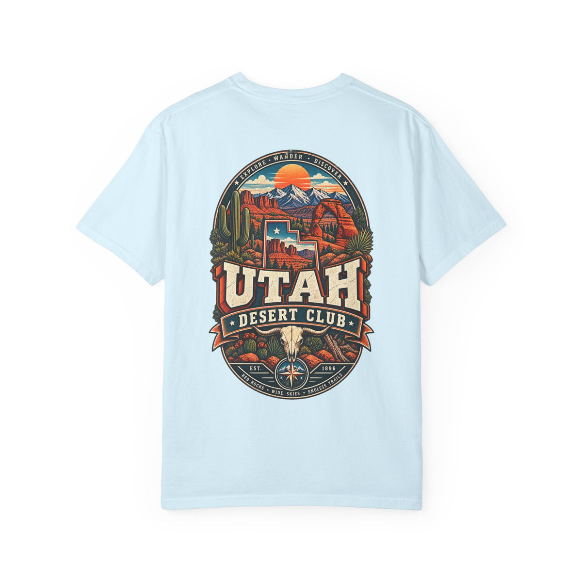 Utah Desert Club Unisex Comfort Color 1717 Streetwear Graphic Tee