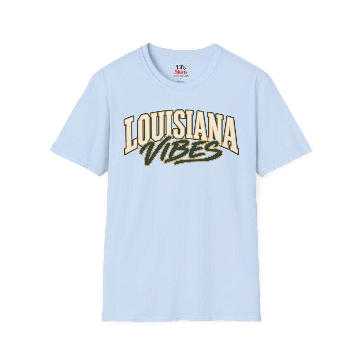Louisiana Vibes Unisex Softstyle T Shirt State Name Graphic Tee