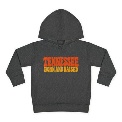 Tennessee Born and Raised Retro 1970s Unisex Toddler Pullover Fleece Hoodie