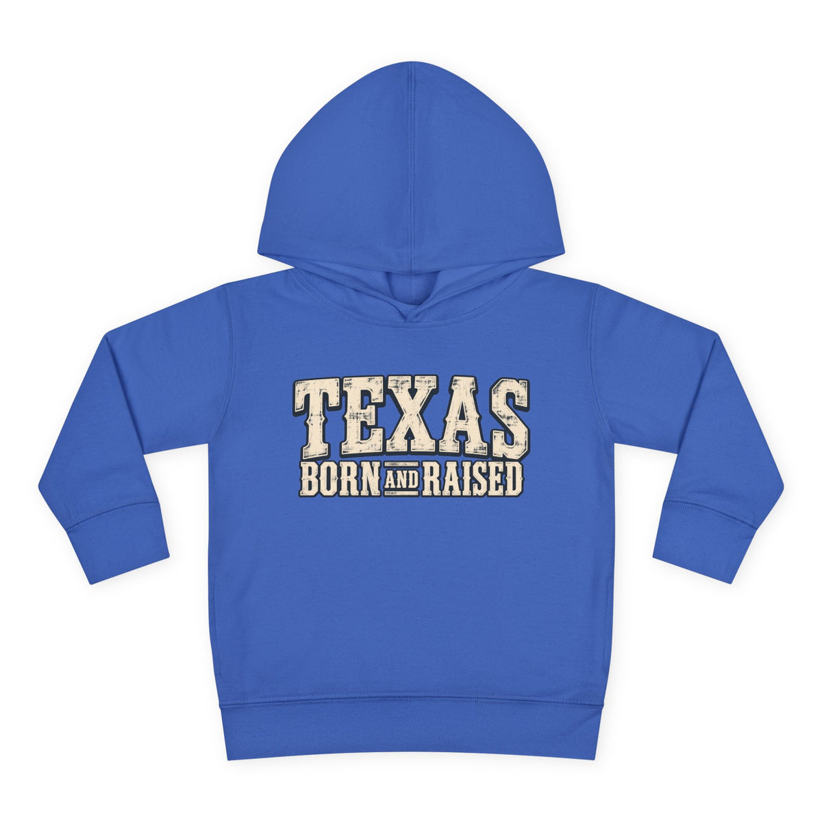 Texas Born and Raised Old-School Ranch Heritage Unisex Toddler Pullover Fleece Hoodie