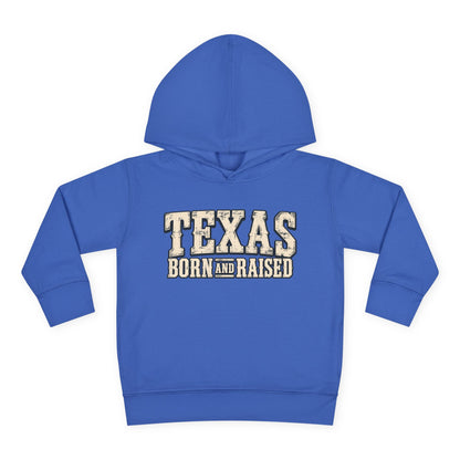 Texas Born and Raised Old-School Ranch Heritage Unisex Toddler Pullover Fleece Hoodie