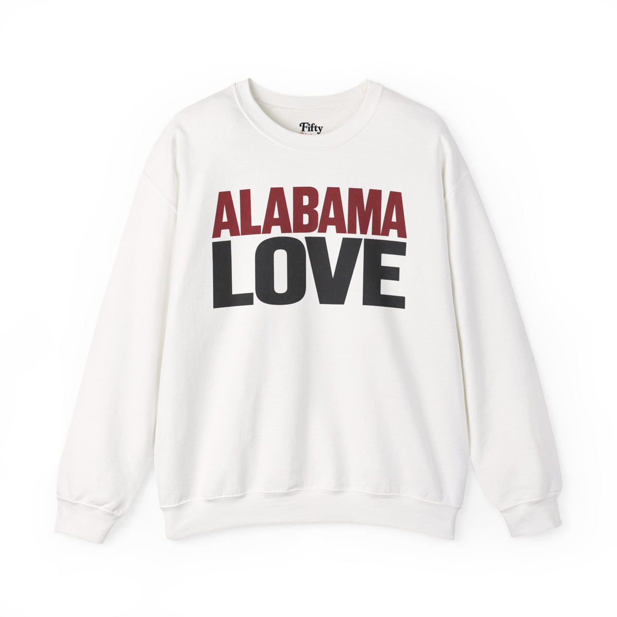 Alabama Love Unisex Crewneck Sweatshirt State Name Graphic