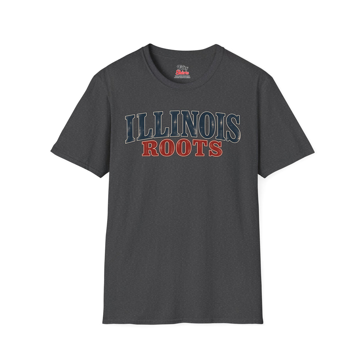 Illinois Roots Unisex Softstyle T Shirt State Name Graphic Tee
