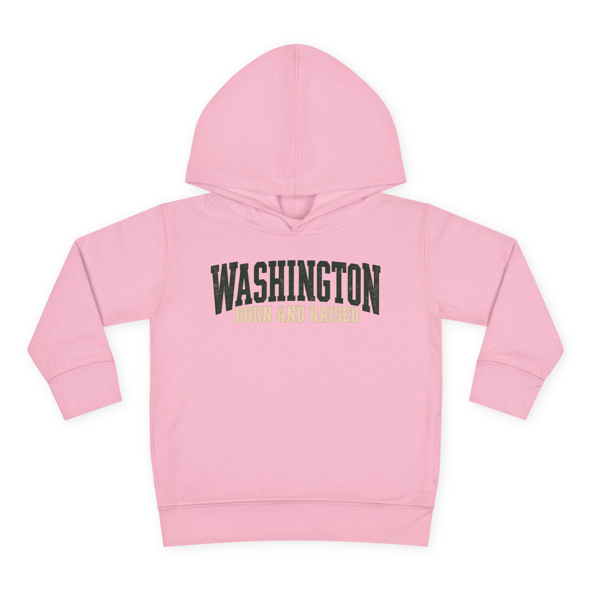 Washington Born and Raised Pacific Northwest Heritage Unisex Toddler Pullover Fleece Hoodie