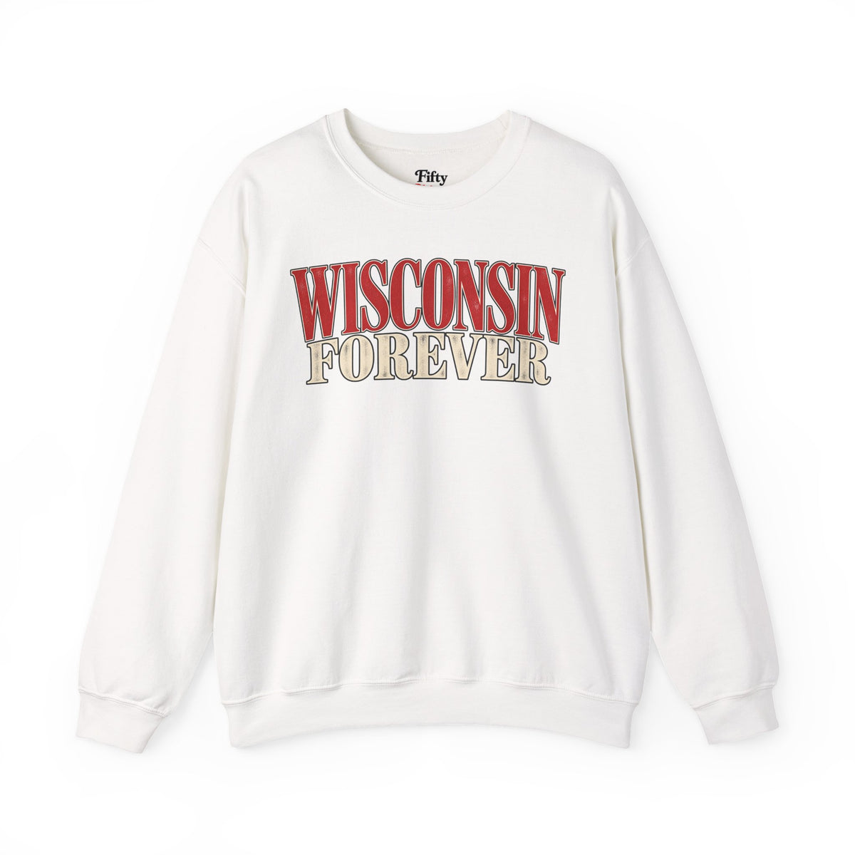 Wisconsin Forever Unisex Crewneck Sweatshirt State Name Graphic