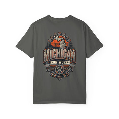 Michigan Iron Works Unisex Comfort Color 1717 Streetwear Graphic Tee