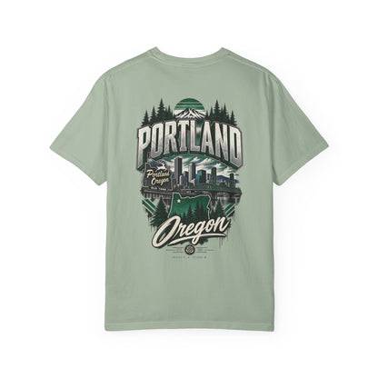 Portland Oregon Unisex Comfort Color 1717 Streetwear Graphic Tee