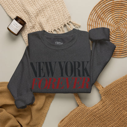 New York Forever Unisex Crewneck Sweatshirt State Name Graphic