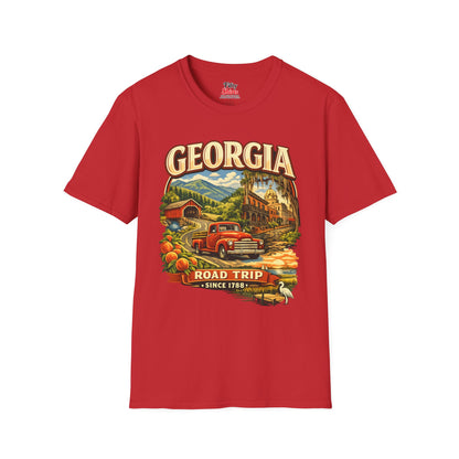 Georgia Road Trip Unisex Softstyle T Shirt State Pride Graphic Tee Collections FS03