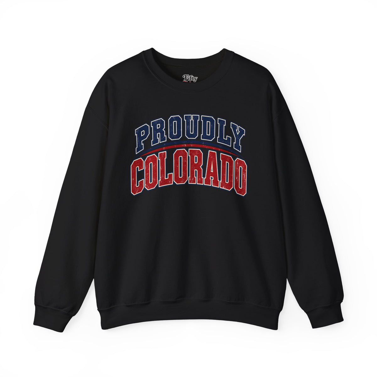 Proudly Colorado Unisex Crewneck Sweatshirt State Name Graphic