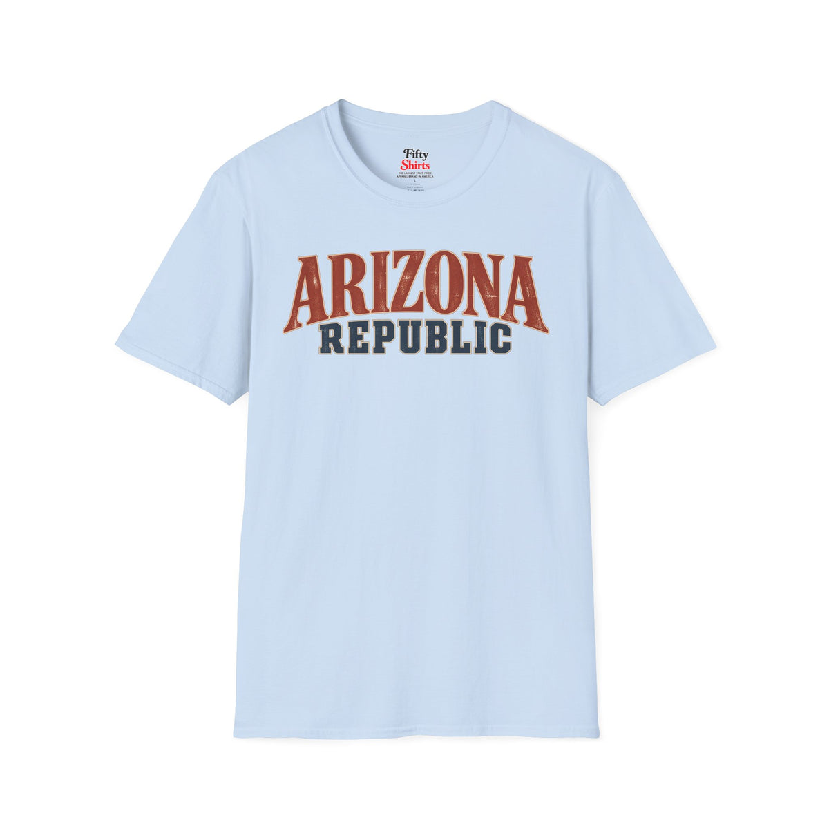 Arizona Republic Unisex Softstyle T Shirt State Name Graphic Tee
