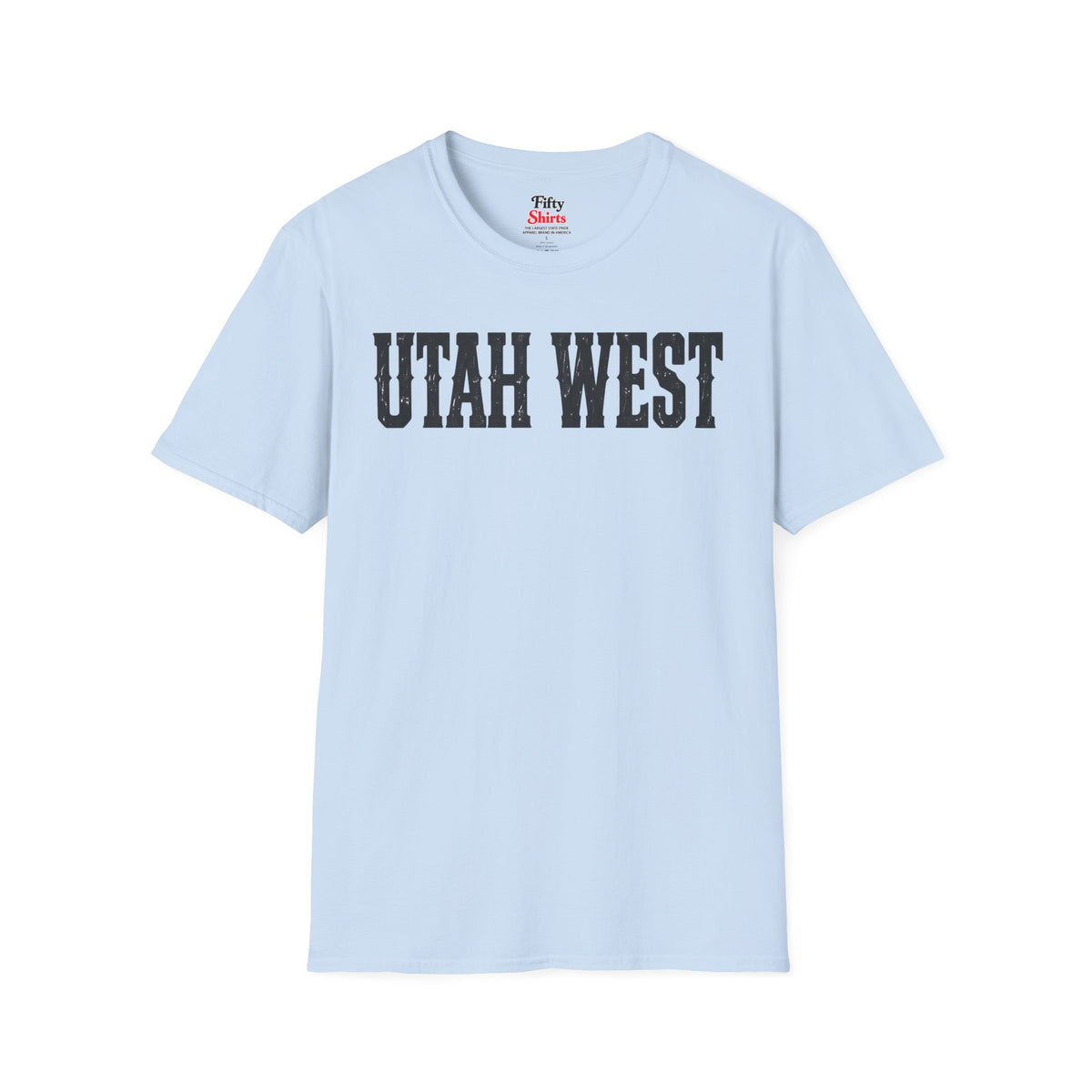 Utah West Unisex Softstyle T Shirt State Name Graphic Tee