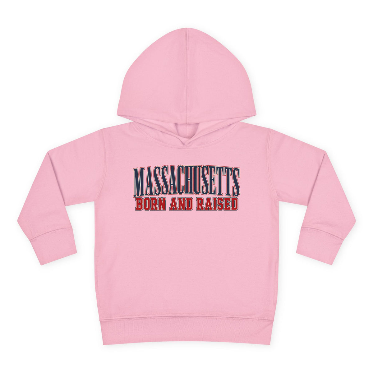 Massachusetts Born and Raised High-End Editorial Unisex Toddler Pullover Fleece Hoodie