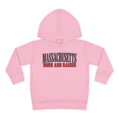 Massachusetts Born and Raised High-End Editorial Unisex Toddler Pullover Fleece Hoodie