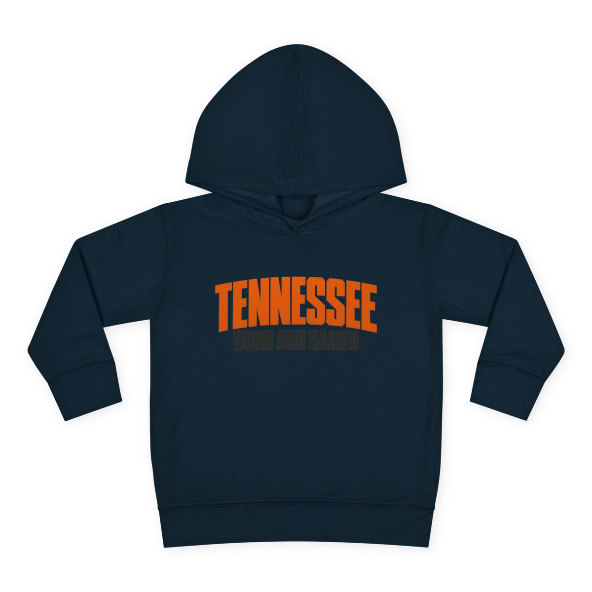 Tennessee Born and Raised Modern Southern Streetwear Unisex Toddler Pullover Fleece Hoodie