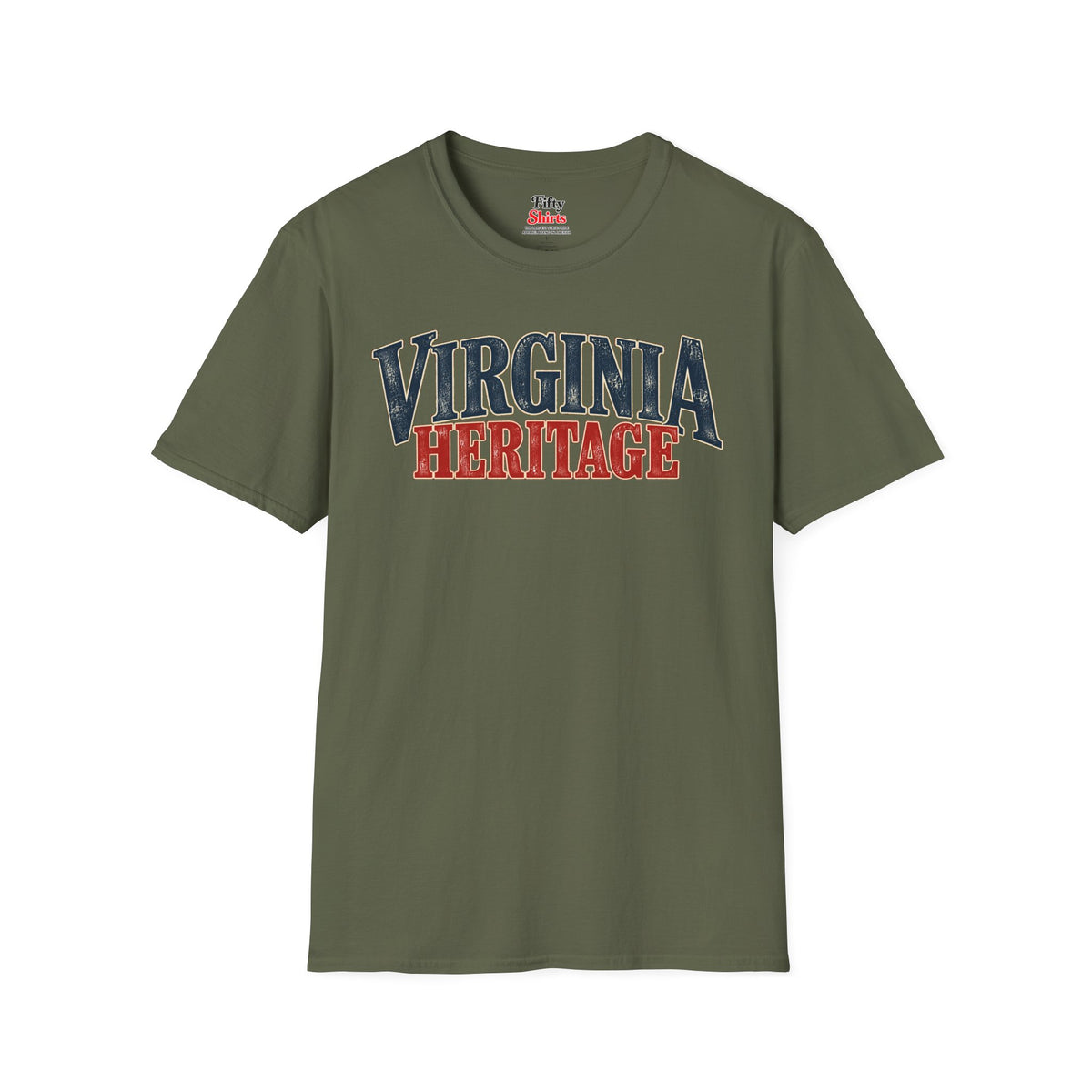 Virginia Heritage Unisex Softstyle T Shirt State Name Graphic Tee
