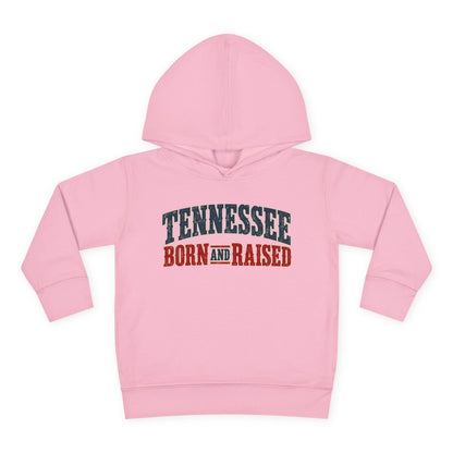 Tennessee Born and Raised Vintage Americana Unisex Toddler Pullover Fleece Hoodie