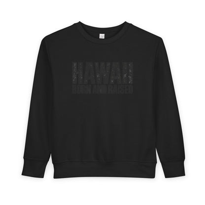 Hawaii Born and Raised Minimal Modern Heritage Unisex Toddler Sweatshirt