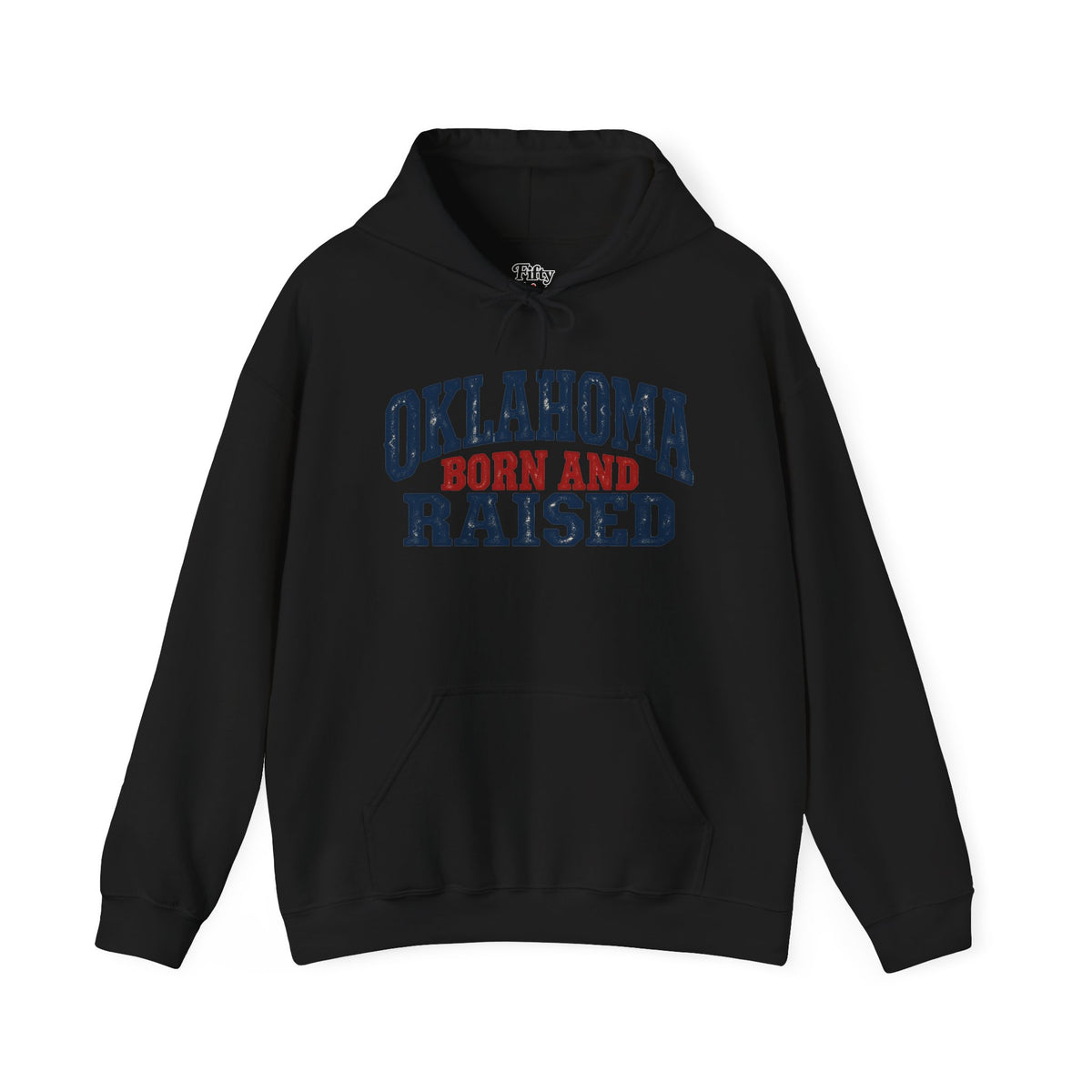 Oklahoma Born and Raised Rustic Americana Unisex Hoodie Graphic
