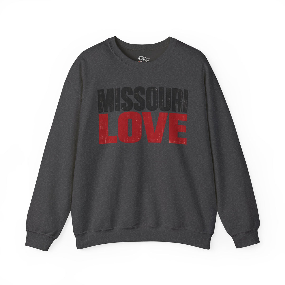 Missouri Love Unisex Crewneck Sweatshirt State Name Graphic