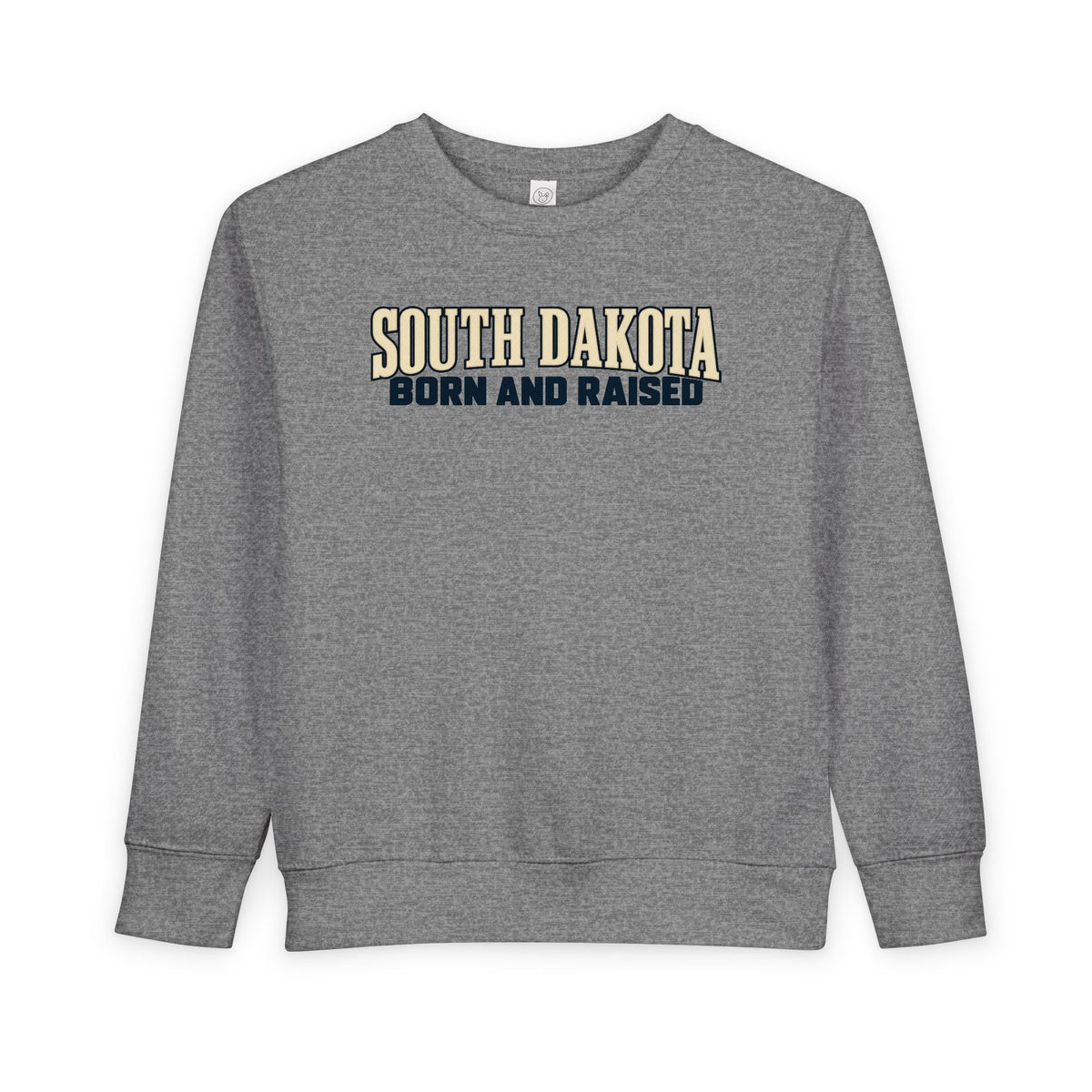 South Dakota Born and Raised Premium Heritage Unisex Toddler Sweatshirt