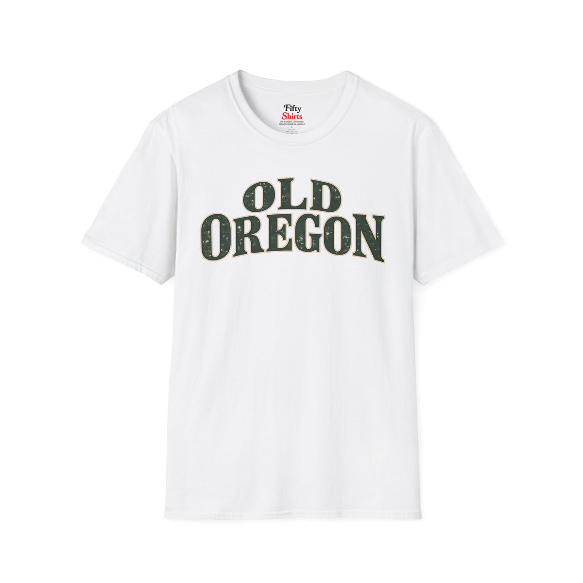 Old Oregon Unisex Softstyle T Shirt State Name Graphic Tee