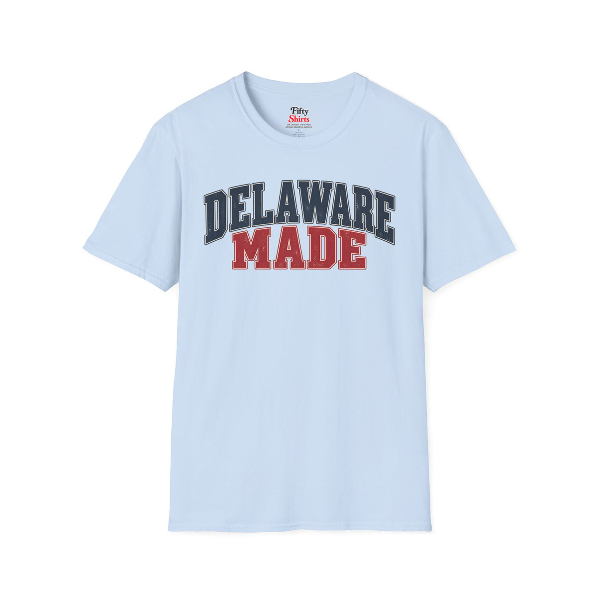 Delaware Made Unisex Softstyle T Shirt State Name Graphic Tee