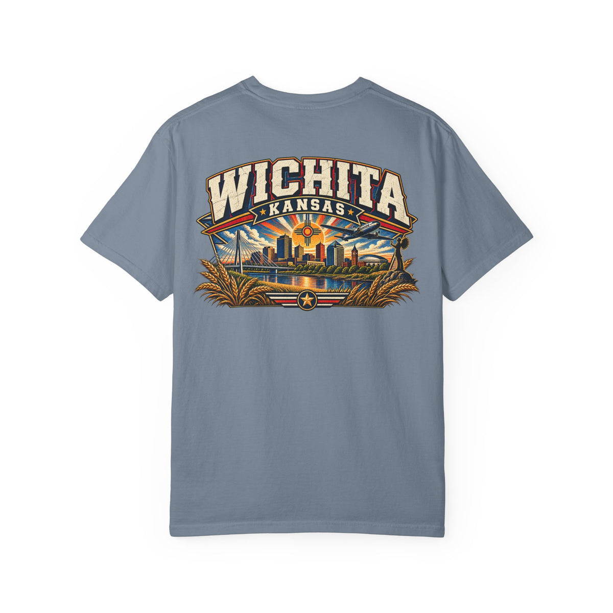 Wichita Kansas Unisex Comfort Color 1717 Streetwear Graphic Tee