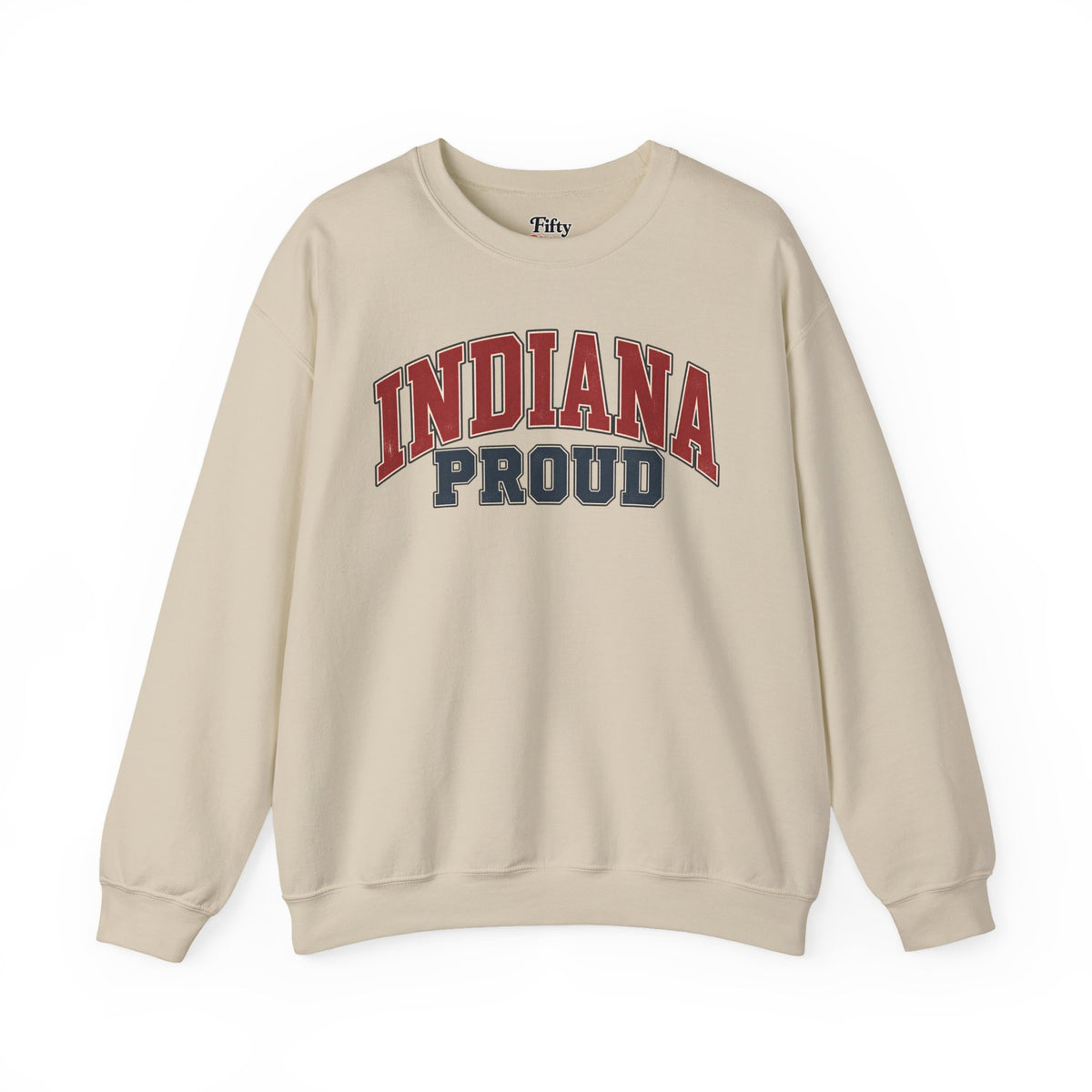 Indiana Proud Unisex Crewneck Sweatshirt State Name Graphic