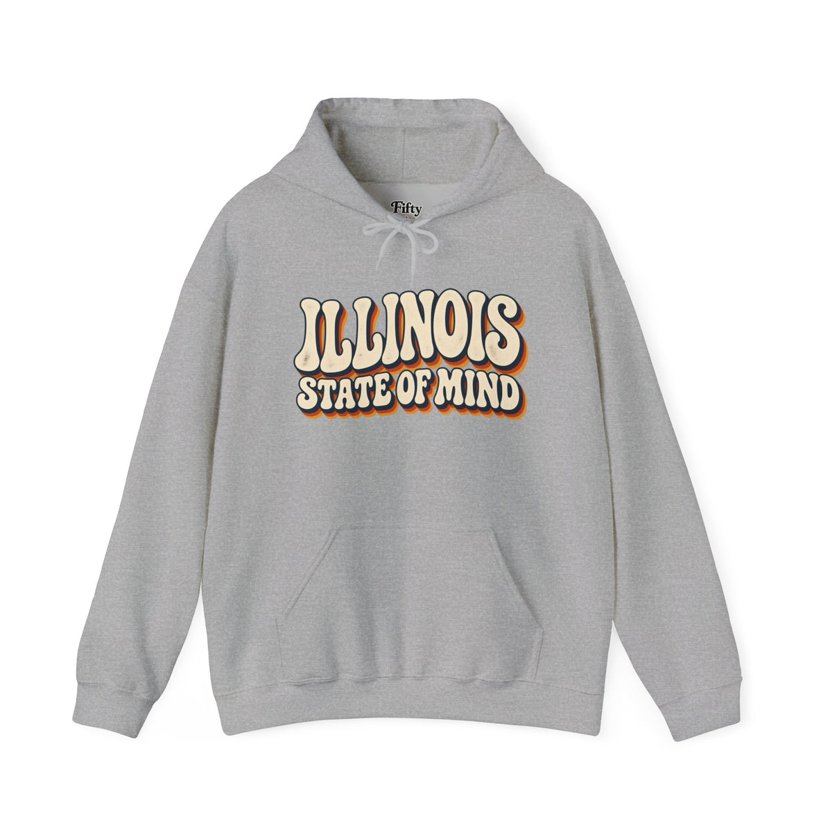 Illinois State of Mind Unisex Hoodie State Name Graphic