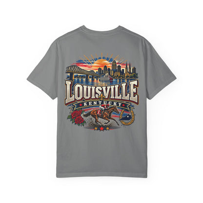 Louisville Kentucky Unisex Comfort Color 1717 Streetwear Graphic Tee