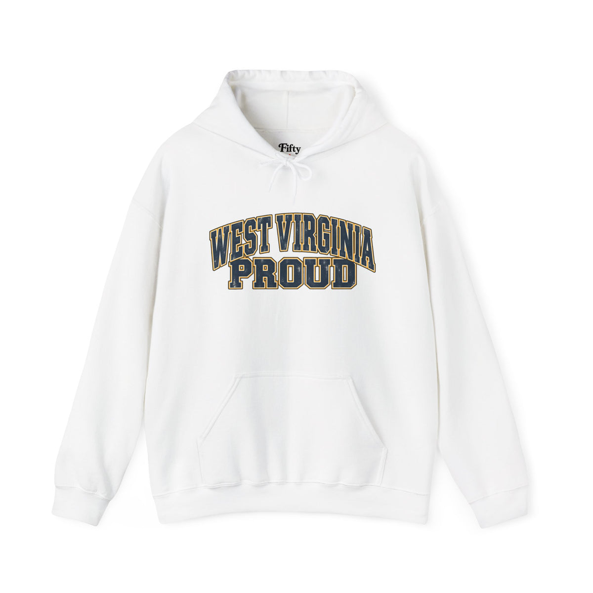 West Virginia Proud Unisex Hoodie State Name Graphic